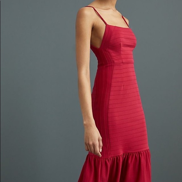 Anthropologie Dresses & Skirts - Beautiful Red Anthropologie Midi Dress in Small - Brand New